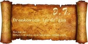 Drenkovics Terézia névjegykártya